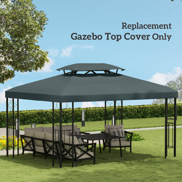 Gazebo Roof Replacement, for 3 x 4m Frames - Grey