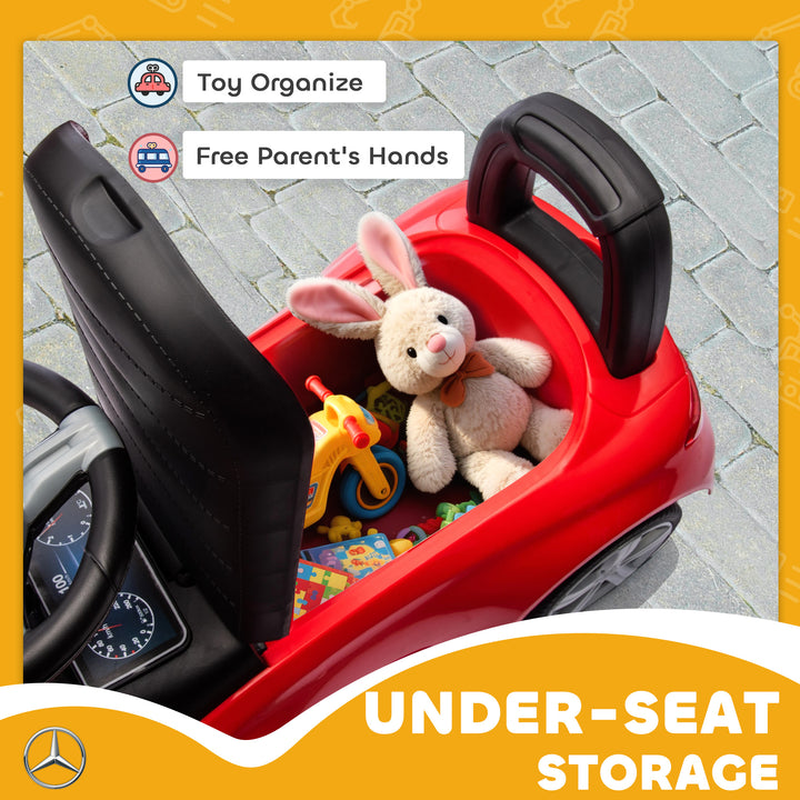 Official Mercedes-Benz Ride On Car, Foot to Floor Sliding Walker with 