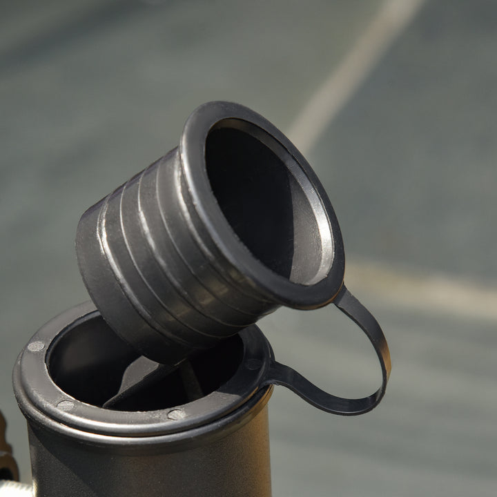 MCL 20kg Square Parasol Base Outdoor Garden Cement Umbrella Weight Stand Holder, Fits 32mm,38mm,48mm Pole - Black