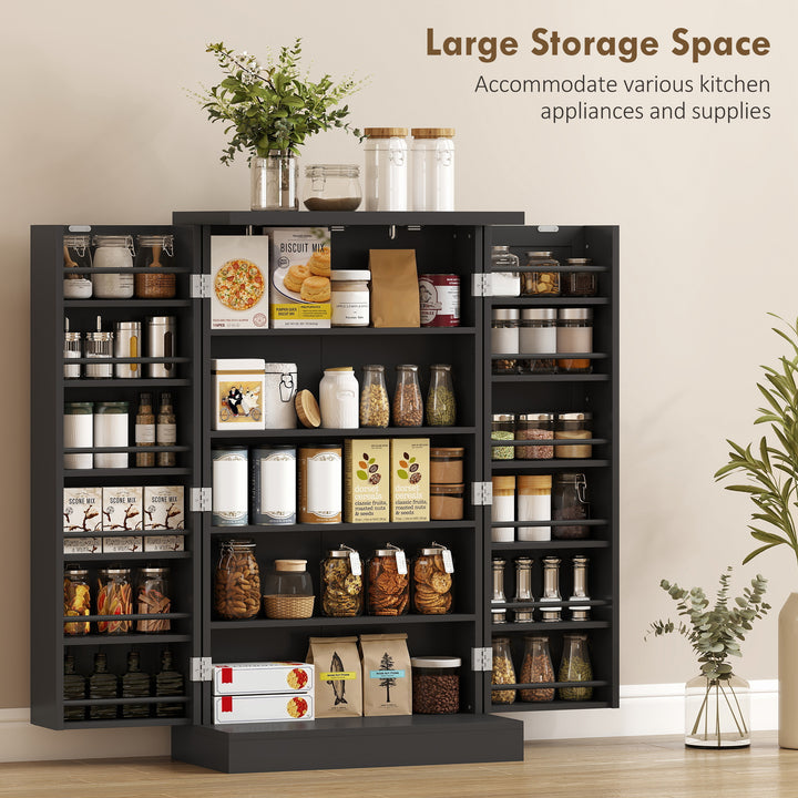 Kitchen Cupboard, Freestanding Multi-Storage Kitchen Pantry Cabinet wi