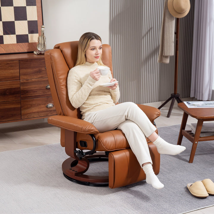 Faux Leather Recliner Chair
