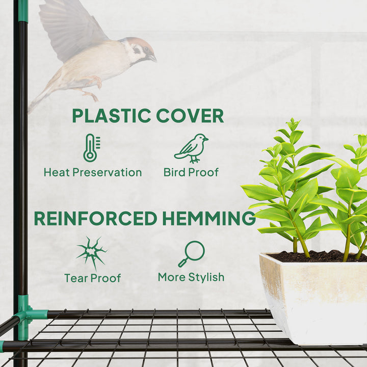 46 x 215cm Nine-Shelf Greenhouse