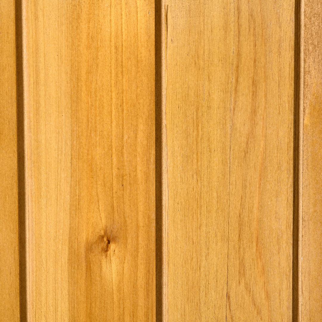 MCL 139 x 75 Fir Wood Garden Shed, with Asphalt Roof - Natural