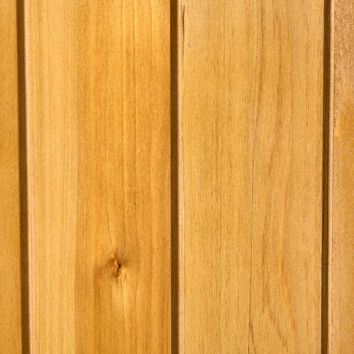 MCL 139 x 75 Fir Wood Garden Shed, with Asphalt Roof - Natural