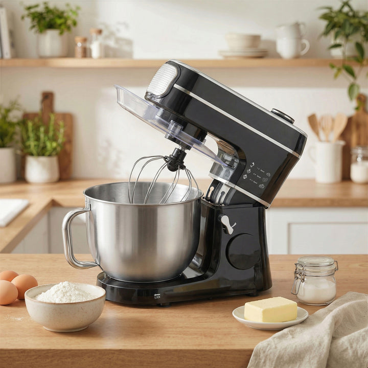 Stand Mixer, 6L 1400W Tilt-Head Food Mixer with 11 Speeds, Pulse &amp; Fer