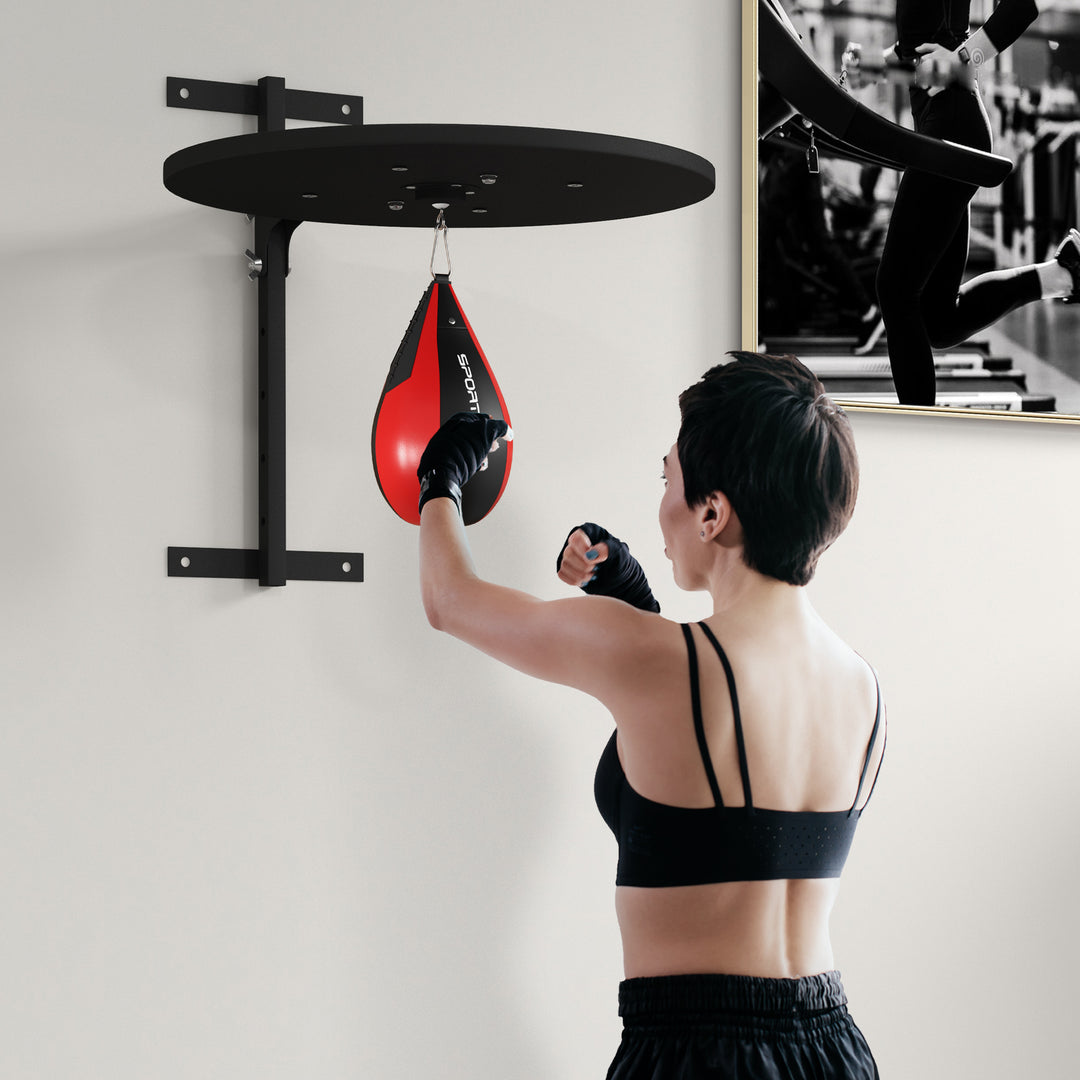 SPORTNOW Wall Mounted Speed Bag Platform, Height Adjustable Punching Bag Training Kit | Aosom UK