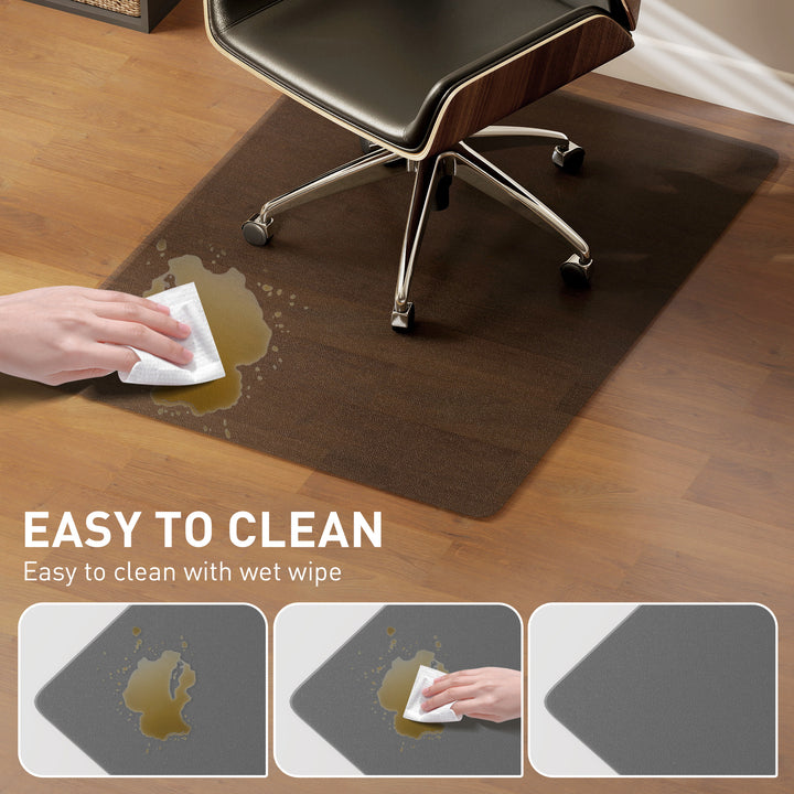Chair Mat for Hard Floors, 90 x 120 cm Non-Slip Floor Mats for Wood/Tile Protection, Office & Home, Black