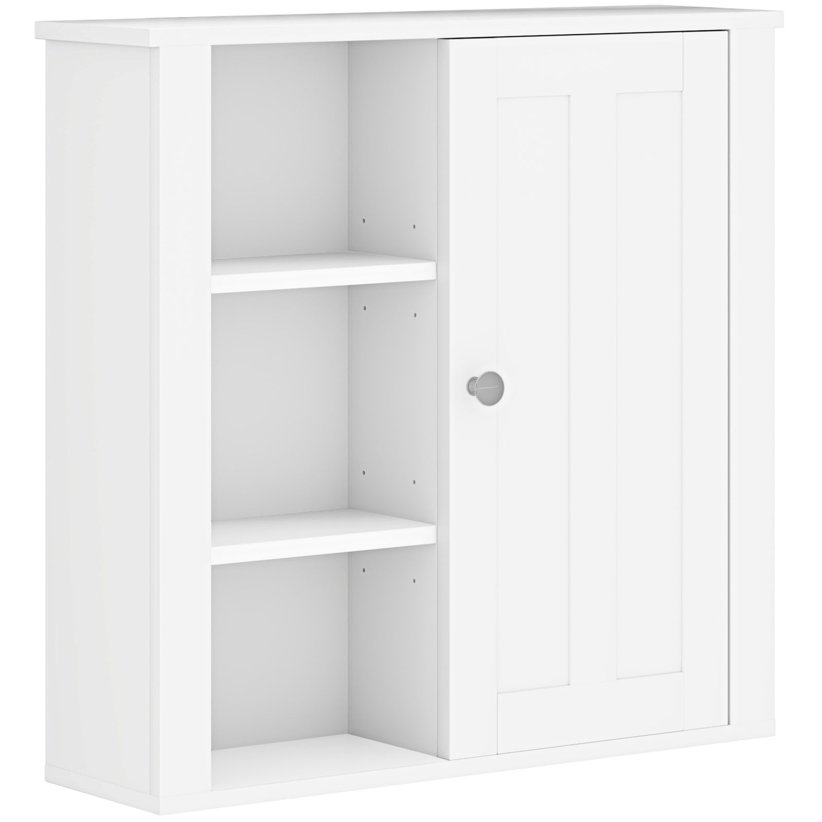 Clean and Simple Bathroom Storage Cabinet - White