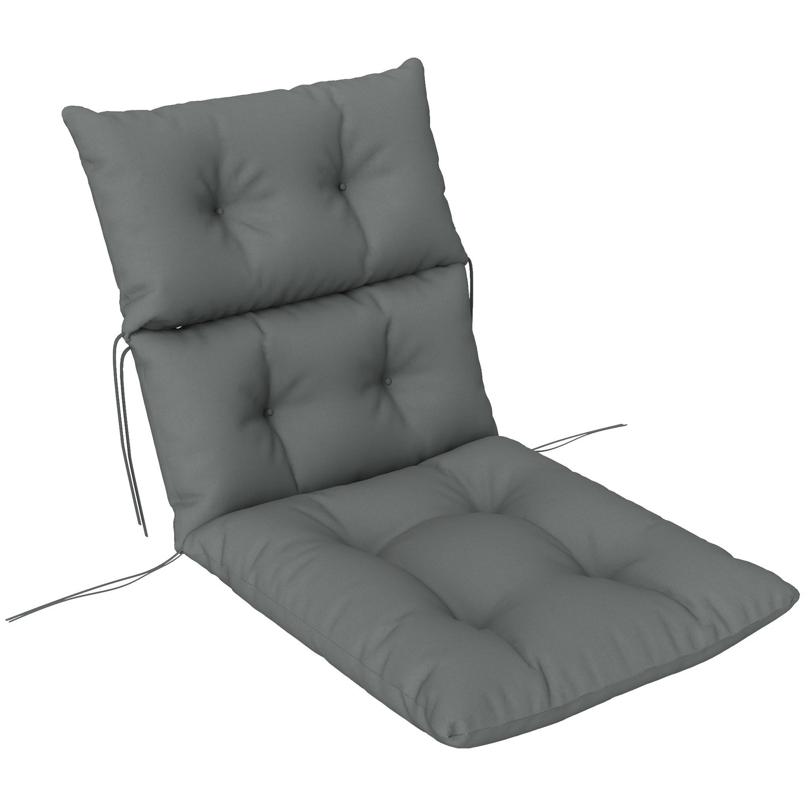 115 x 56cm Rocking Chair Padded Seat Cushion - Light Grey