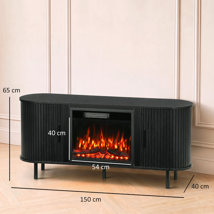 Electric Fireplace TV Stand for 70" TVs, 1800W Entertainment Center - view 3