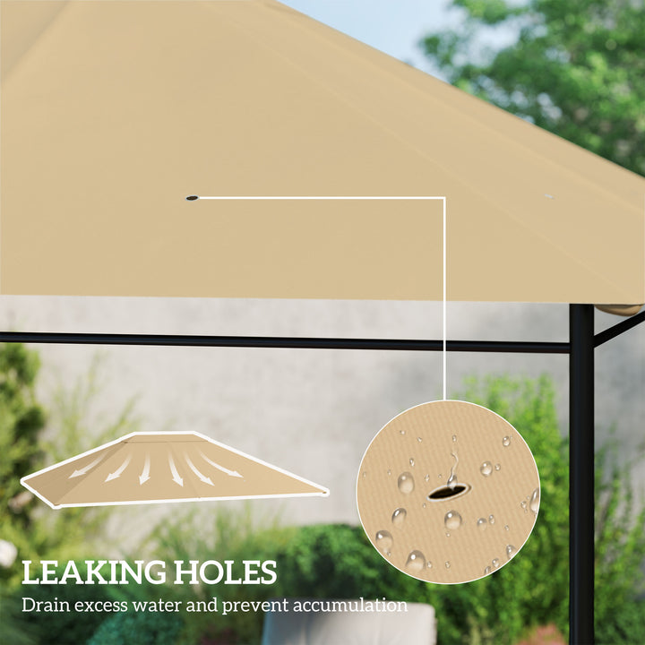 3 x 4m Gazebo Canopy Replacement Cover, Gazebo Roof Replacement (TOP C