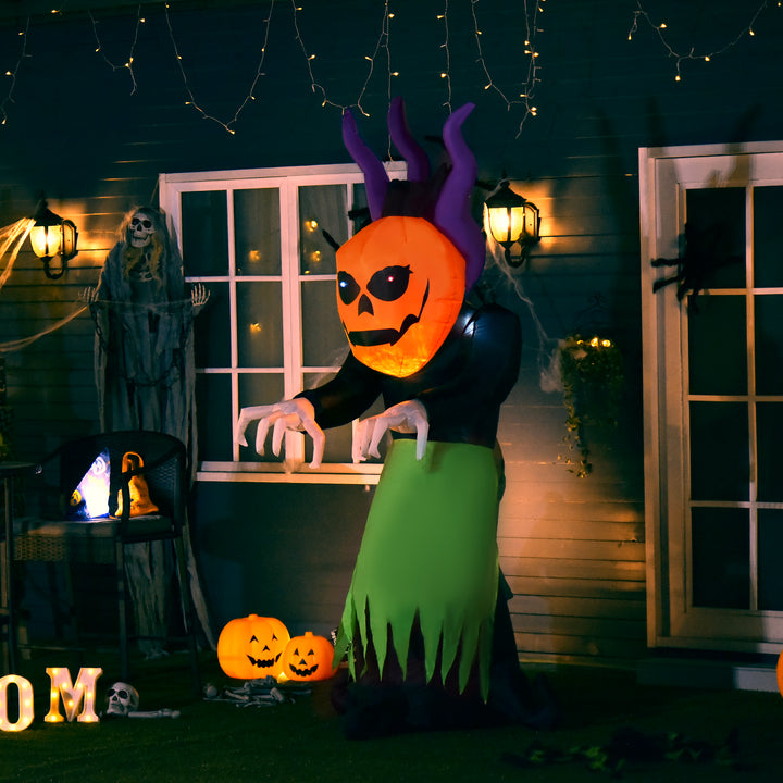 Halloween Pumpkin Ghost Inflatable LED Lights Accessories Scary Ghoul Outdoor Kids Party Theme Display