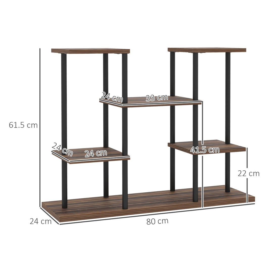 Four-Tier Wooden Shelf Plant Stand