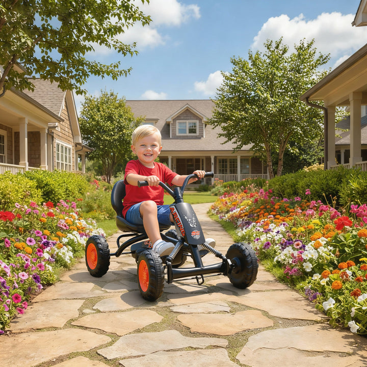 Kids Pedal Go Kart with Steel Frame, Sporty Design, for Ages 2-5 Years