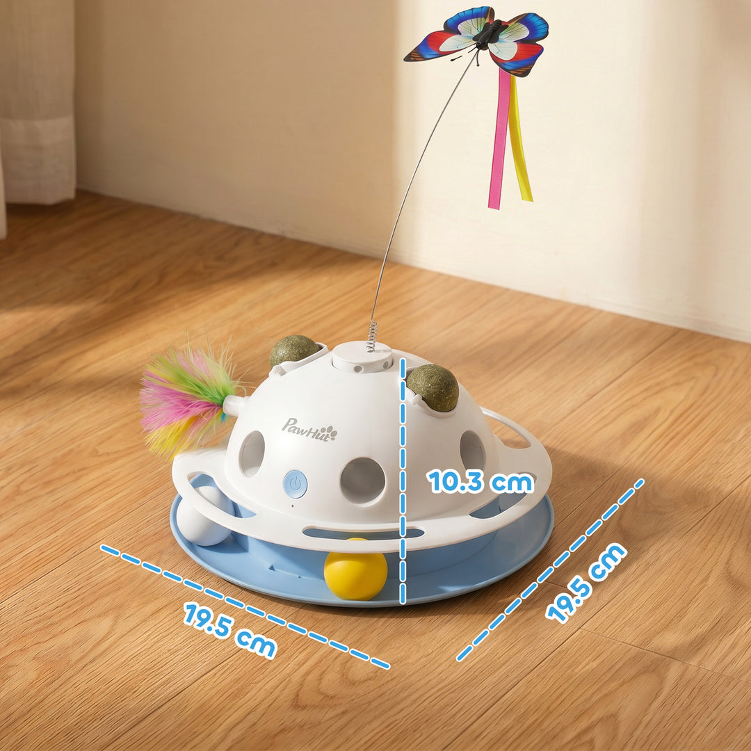 4-in-1 Interactive Cat Toys for Indoor Cats Adult with Spinning Butter