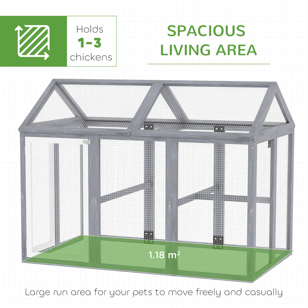 Large Chicken Run, Wooden Chicken coop, with Combinable Design - Wood Effect