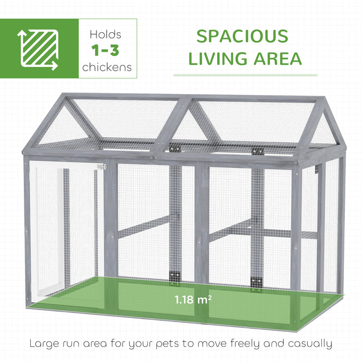 Large Chicken Run, Wooden Chicken coop, with Combinable Design - Wood Effect