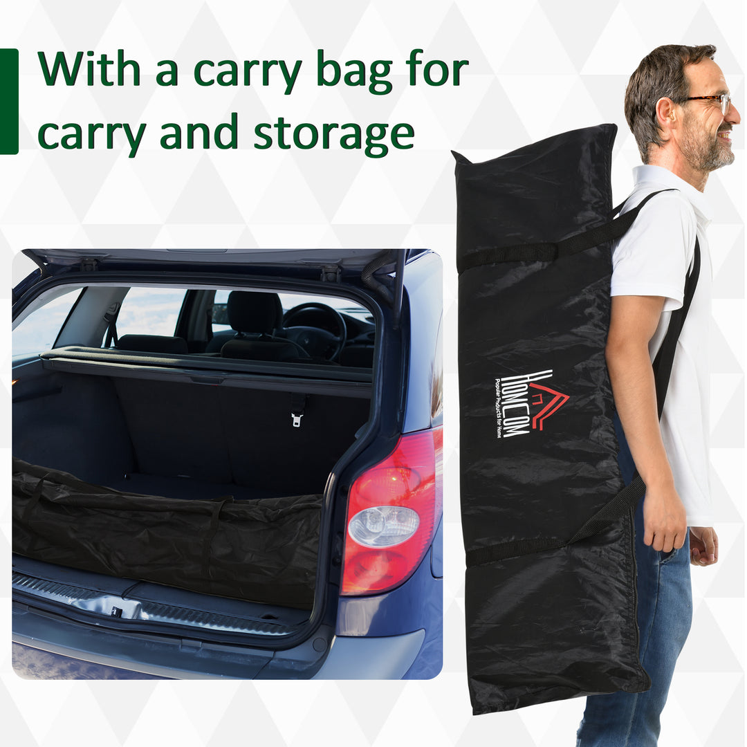 MCL Set of 2 Football Goal Net 6 x 3 ft Foldable Outdoor Sport Training Teens Adults Football with Carrying Bag Black