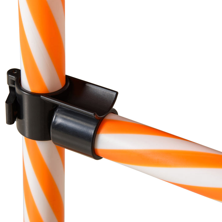 MCL Dog Agility Equipment Pet Training Set with Adjustable Height Jump Ring Hurdle Whistle Weave Poles Square Pause Box Carry Bag