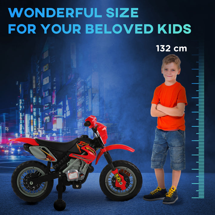 MCL 6V Kids Child Electric Motorbike Ride on Motorcycle Scooter Children Toy Gift for 3-6 Years (Red)