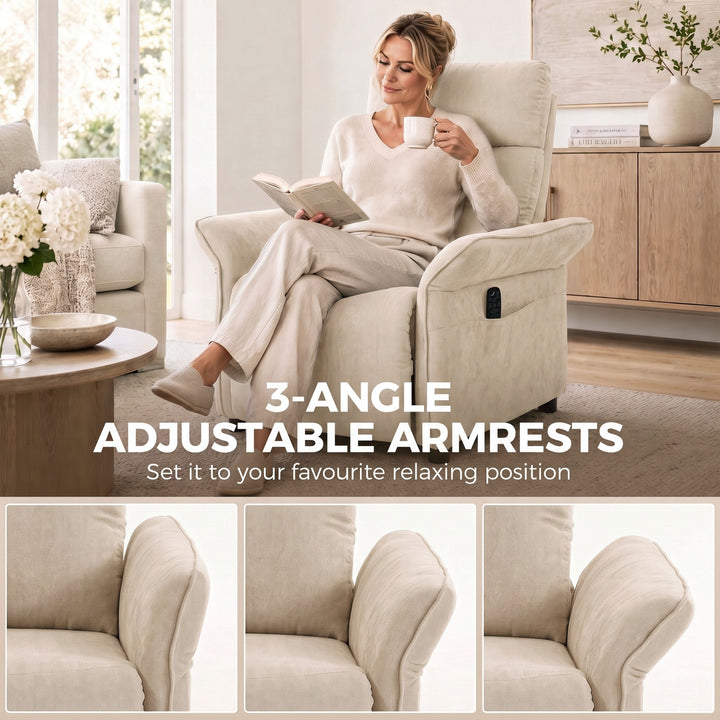 Recliner Armchair, Push Back Recliner Chair with Massage &amp; Heat - view 5