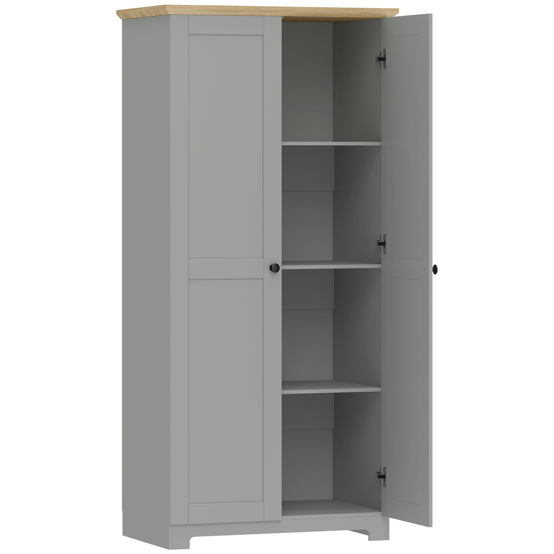 Kitchen Cupboard, 172cm Freestanding Storage Cabinet with Doors and Sh