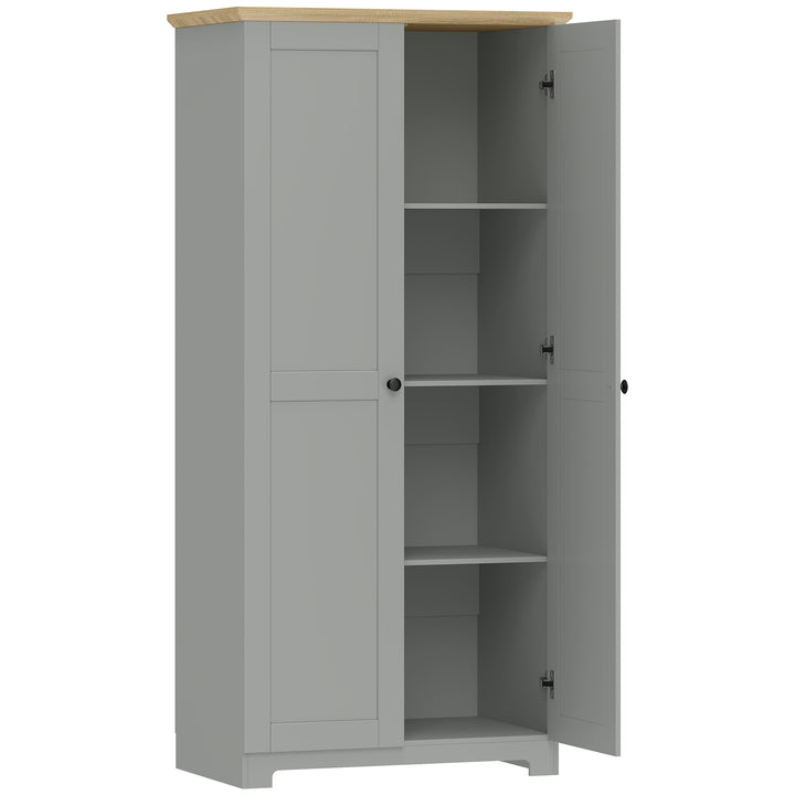 Kitchen Cupboard, 172cm Freestanding Storage Cabinet with Doors and Sh