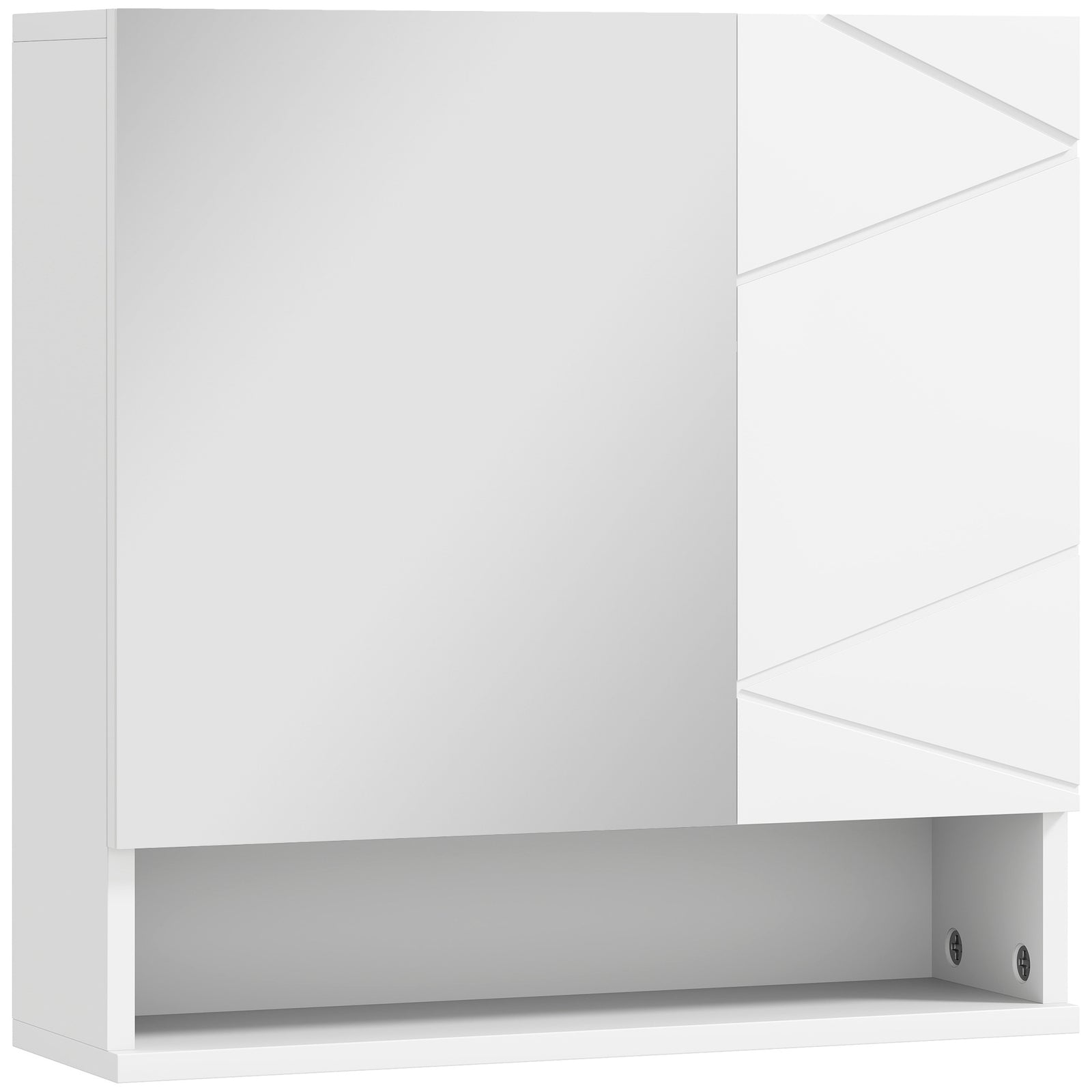 Wall Mounted Bathroom Storage Cupboard - White