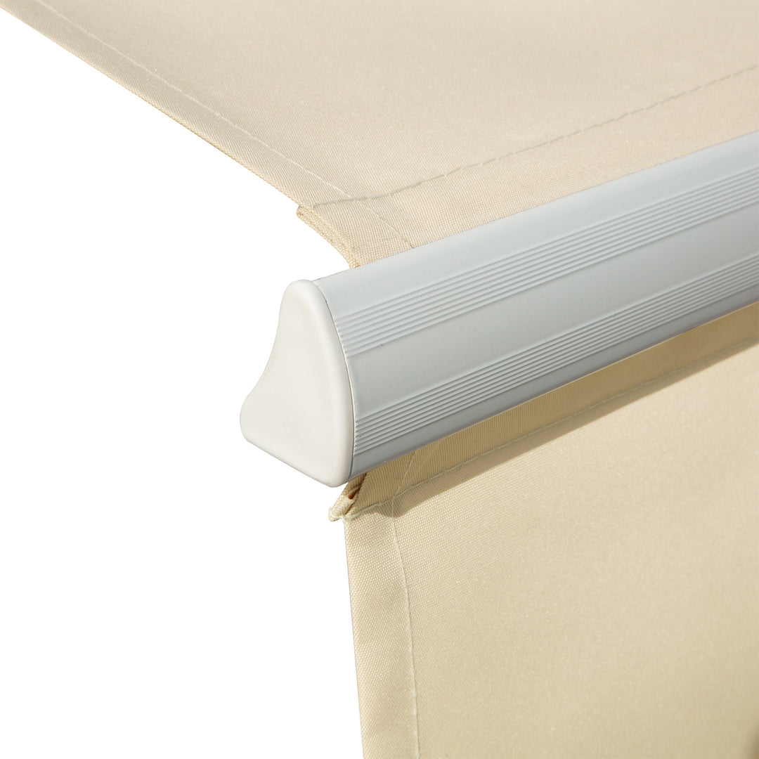 3.5M x 2.5M Manual Awning Canopy Retractable Sun Shade Shelter for Garden Patio
