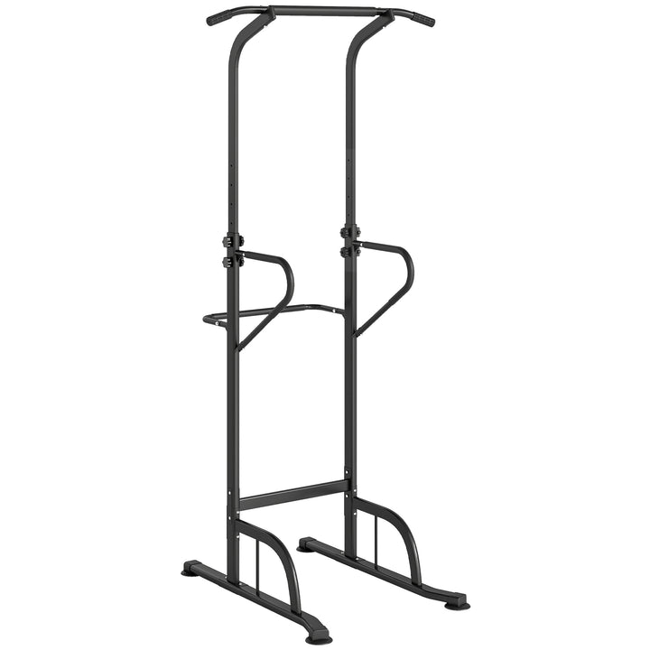 MCL Power Tower Dip Station Pull Up Bar Multi-Function Push Up Equipment with Adjustable Height for Home Gym Strength Training Workout Fitness