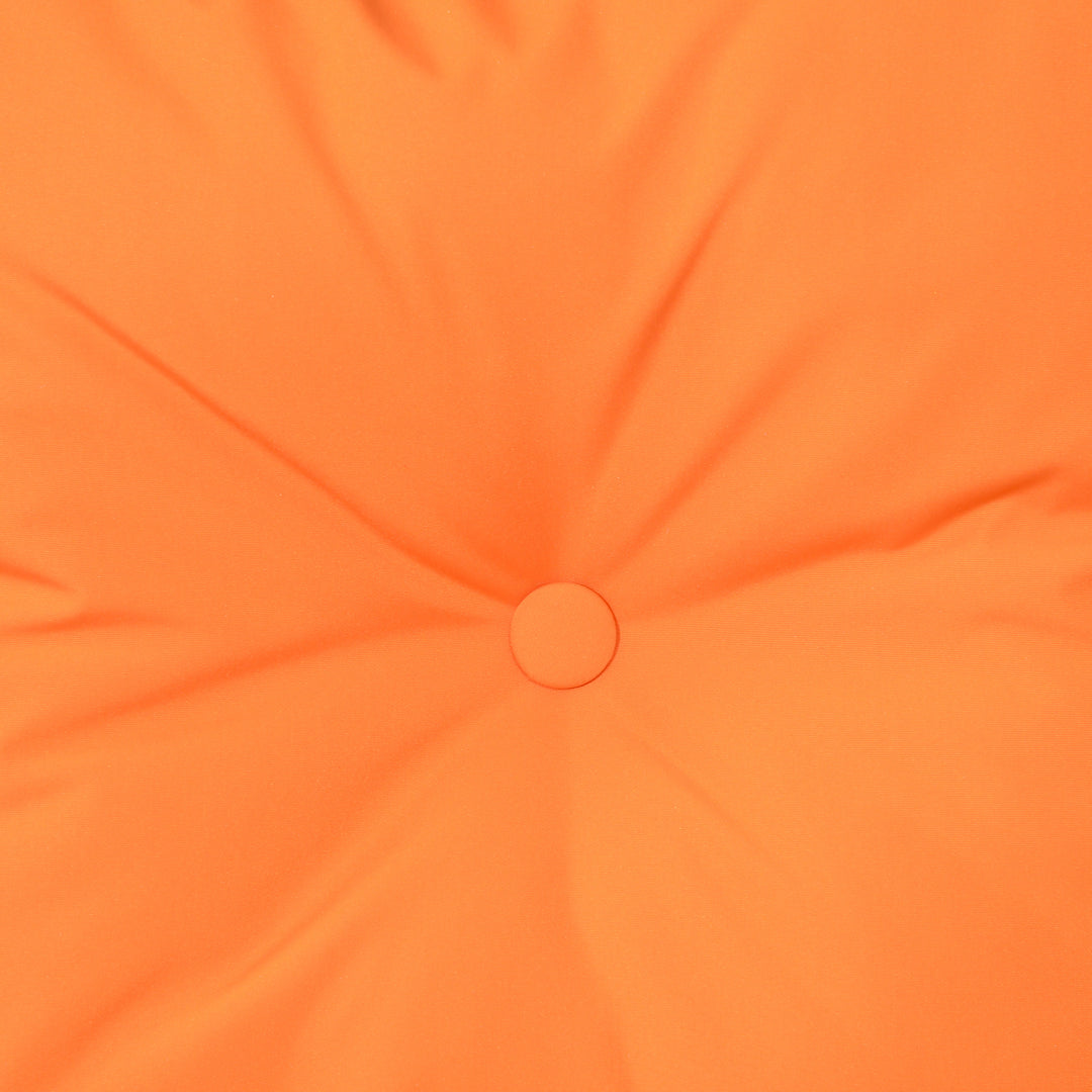 MCL 3 Pieces Rattan Bistro Set, Wicker Garden Furniture Set with Storage Coffee Table and Chairs, Thickened Cushions for Outdoor, Patio, Balcony, Orange