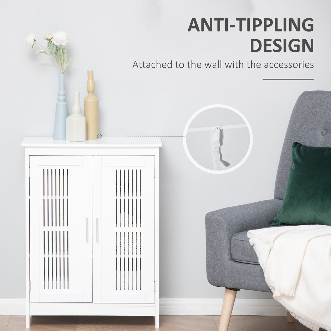 MCL Modern Bathroom Floor Cabinet - White