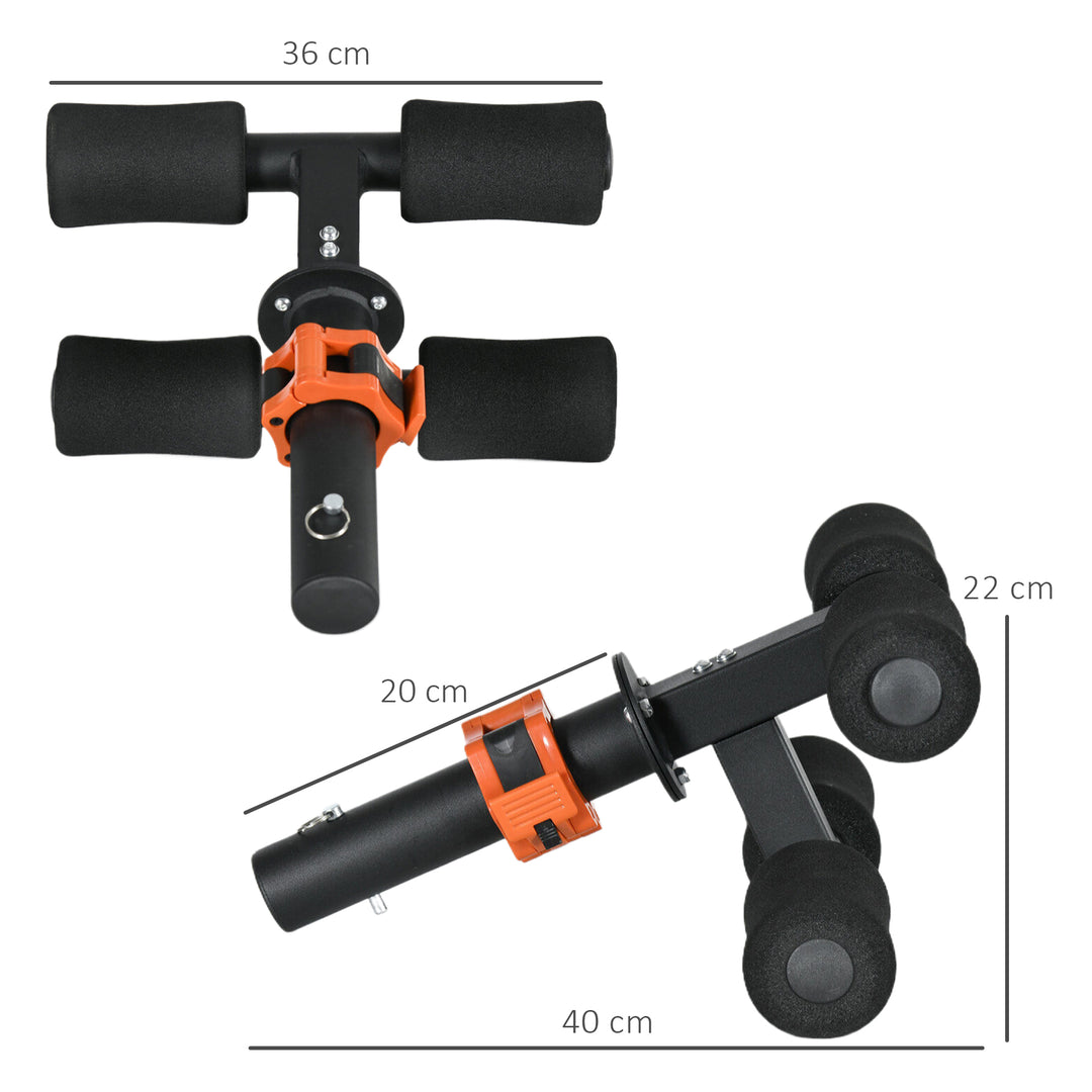 SPORTNOW Tibialis Trainer Tib Bar for Strengthening Calves Shins Ankles, Fits 5cm/2" Weight Plates | Aosom UK