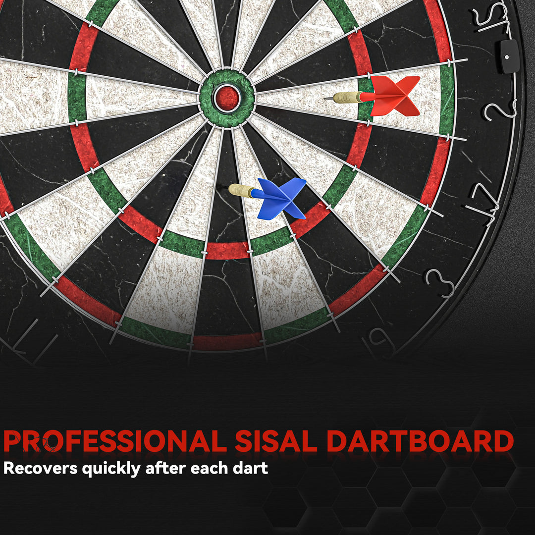 Professional Bristle Dartboard Set with EVA Surround Ring, 6 Steel - view 6
