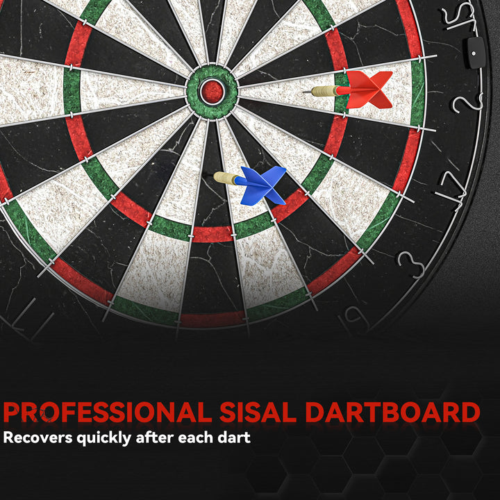 Professional Bristle Dartboard Set with EVA Surround Ring, 6 Steel - view 6