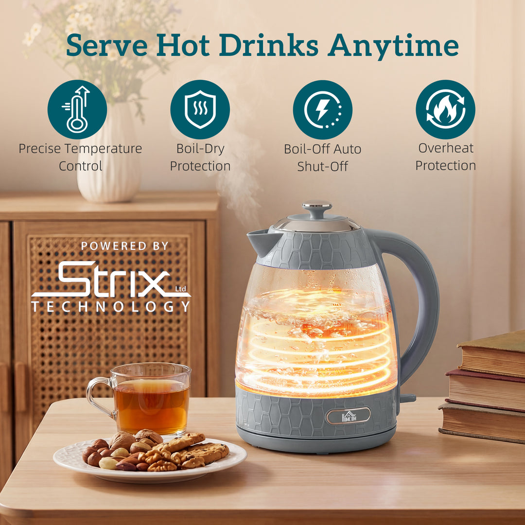 Kettle and Toaster Set, 1.7L 3000W Rapid Kettle with Strix Thermostat, 4 Slice Toaster with 7 Browning Controls