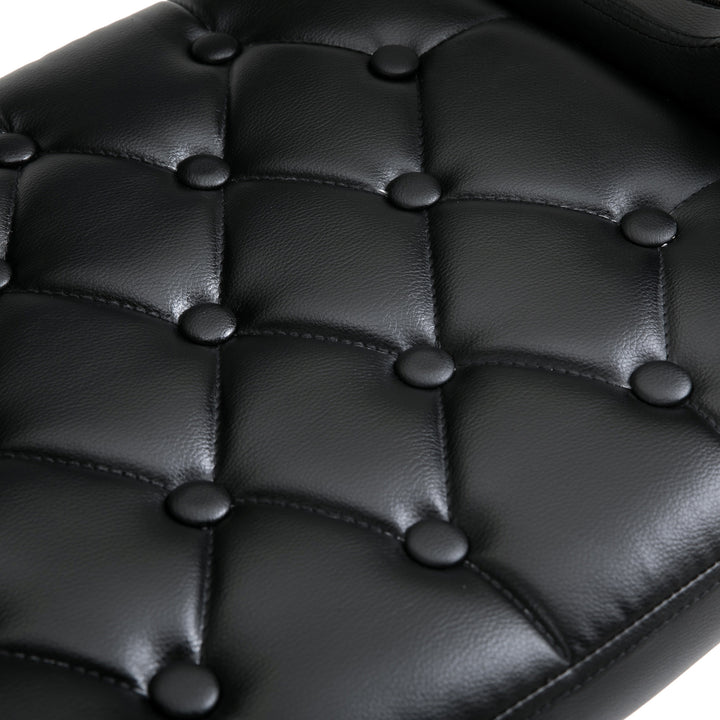 PU Leather Upholstered Swivel Bar Stool, Height Adjustable with Back, Armrest, Footrest, Black