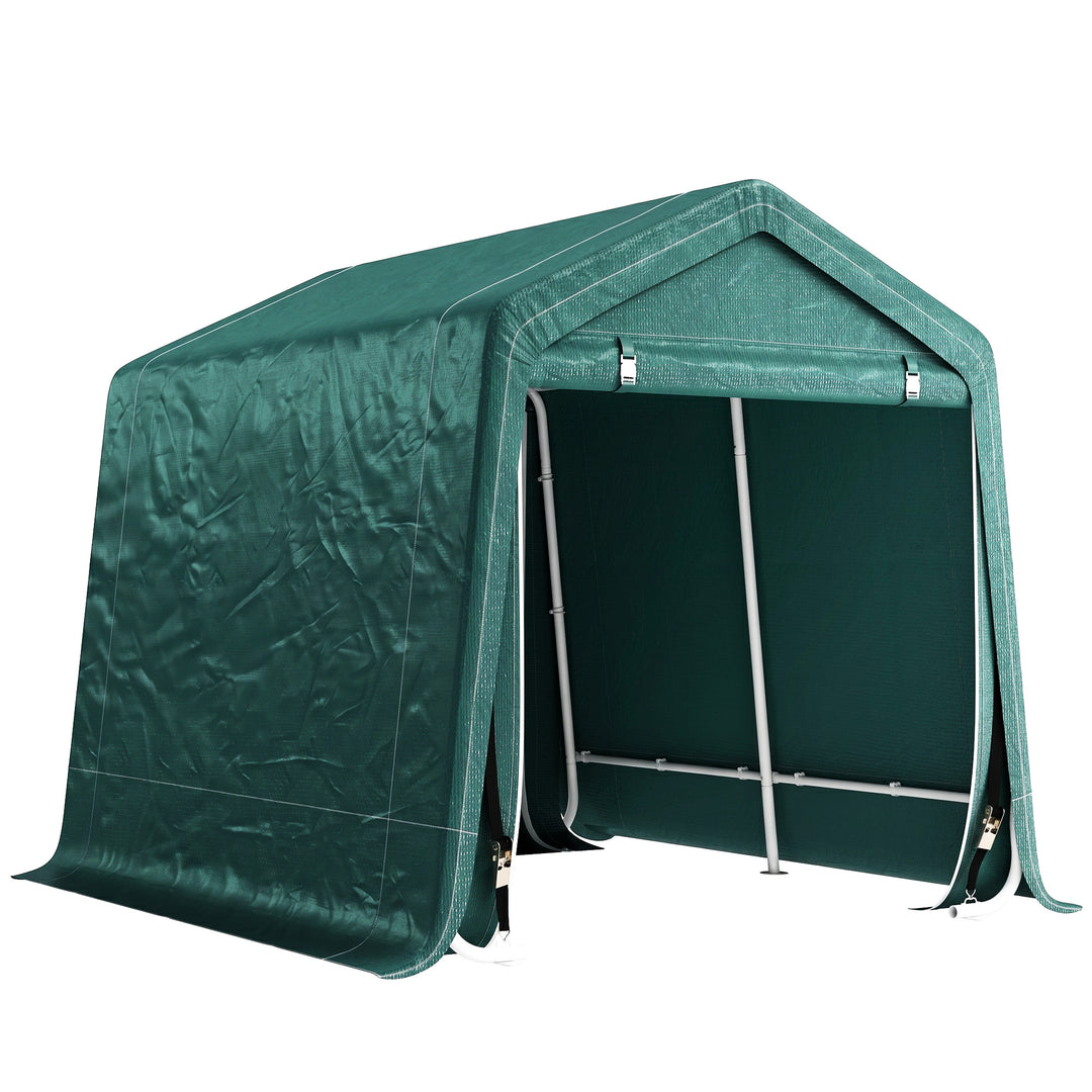 8 x 6.5 ft Outdoor Garden Storage Shed, Waterproof Bike Tent with Doub