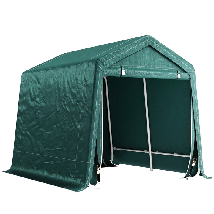 8 x 6.5 ft Outdoor Garden Storage Shed, Waterproof Bike Tent with Doub