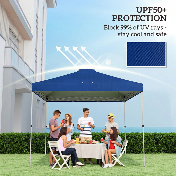 Gazebo Roof Replacement UV50+ Waterproof Pop Up Canopy Cover with 8 Dr