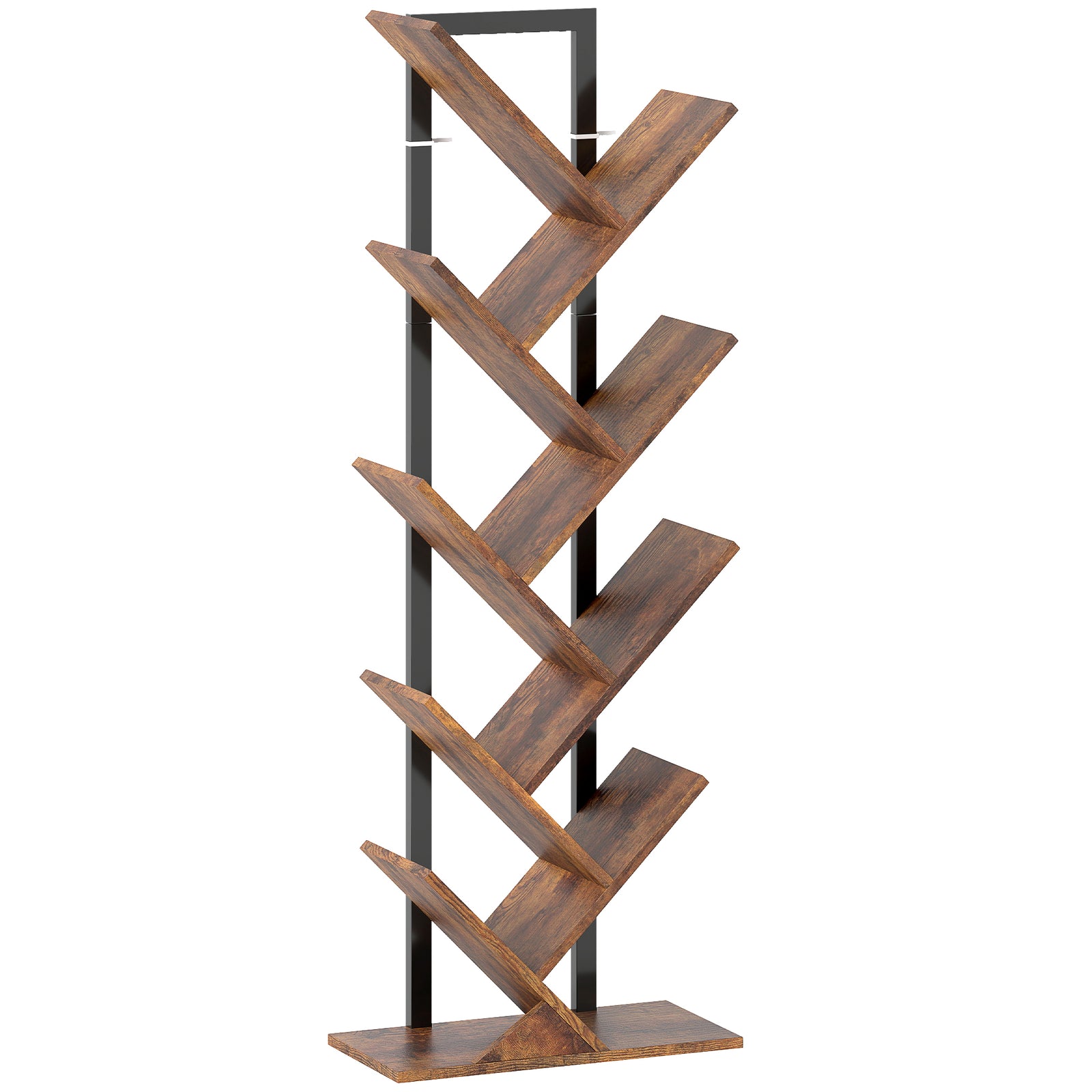 Eight-Section Tree Bookcase - Wood-Effect