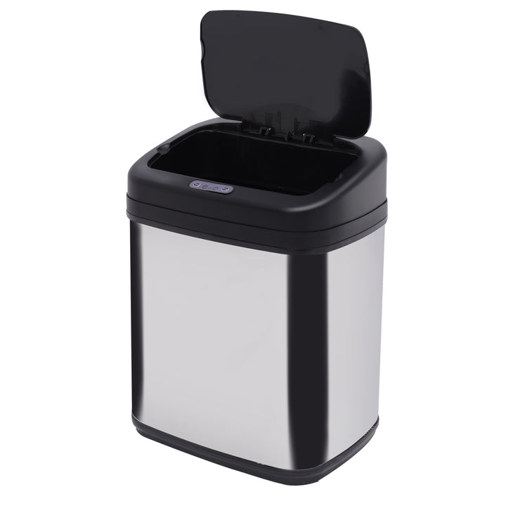 HOMCOM 20L LUXURY Automatic Sensor Dustbin Kitchen Waste Bin Rubbish Trashcan Auto Dustbin Stainless Steel with Bucket 33*25*42.5CM | Aosom UK