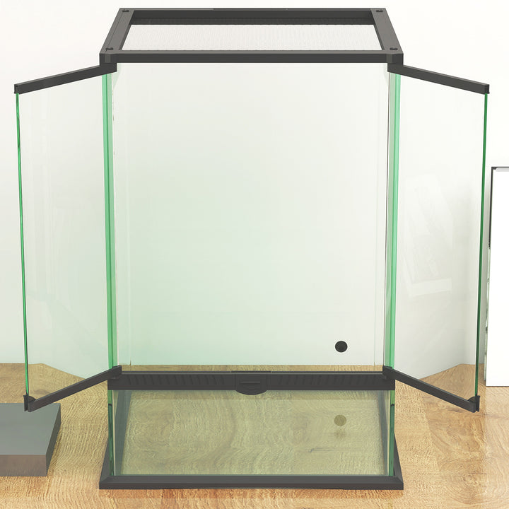 40L Vivarium for Lizards, Frogs, Snakes, Turtles, Tortoises w/ Anti-Escape Design, Ventilation