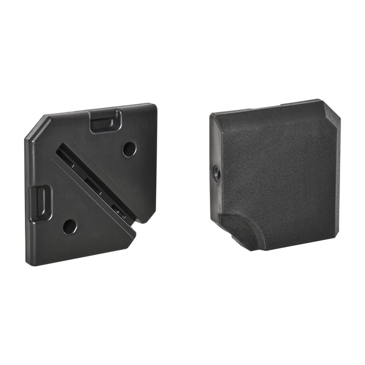Set of 4 Parasol Base Stand Weights for Cantilever Parasols, Water and Sand Filled, Up to 120kg, Black