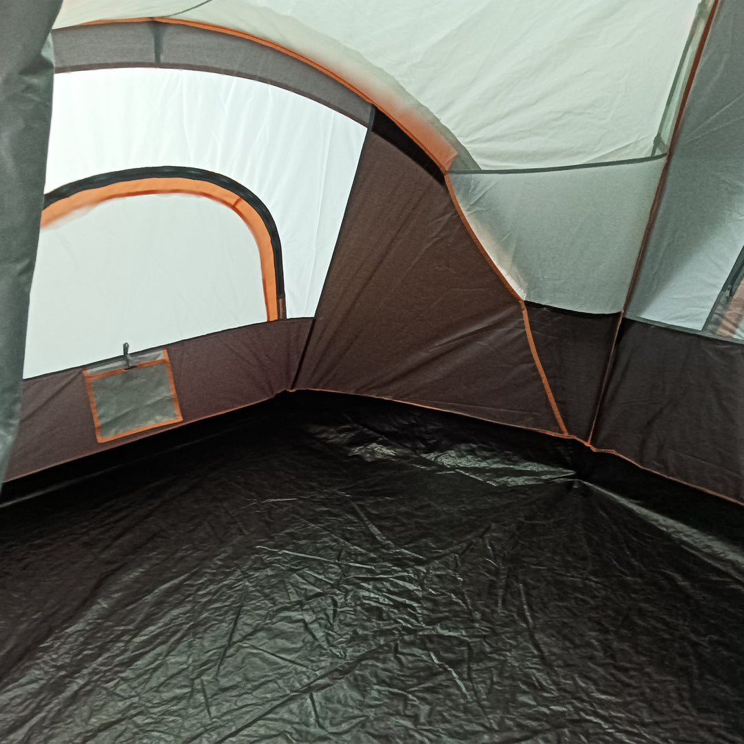 5-6 Man Dome Camping Tent - Light Grey and Black
