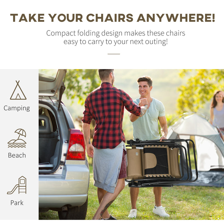 Zero Gravity Lounger Chair, Folding Reclining Patio Chair with Padded Seat, Cup Holder, Soft Cushion and Headrest for Poolside, Camping, Coffee