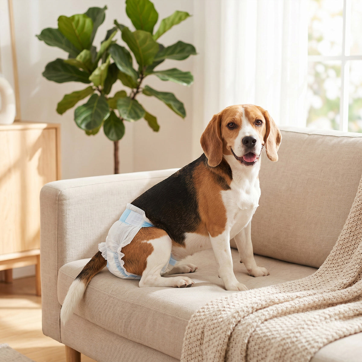 Disposable Dog Diapers Female for M Dogs Incontinence or Excitable Uri