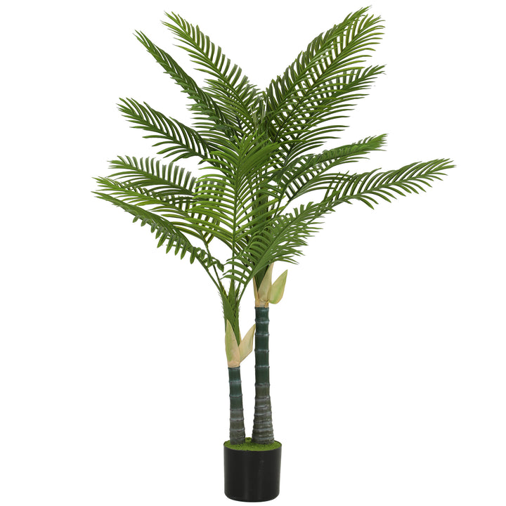 Artificial Palm Tree with 16 PEVA Leaves, 150cm Decorative Artificial 