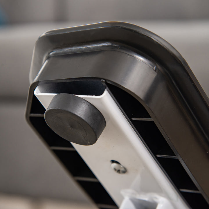 MCL Portable Mini Stepper with LCD Display for Home Gym Office Exercise Workout, Black