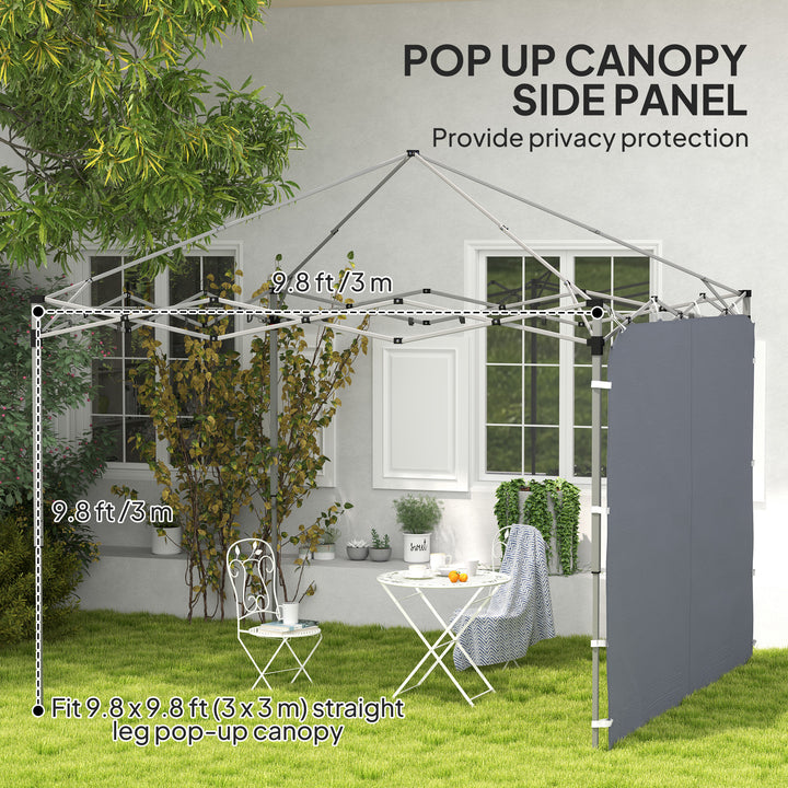 195 x 295cm Replacement Gazebo Sidewall - Grey